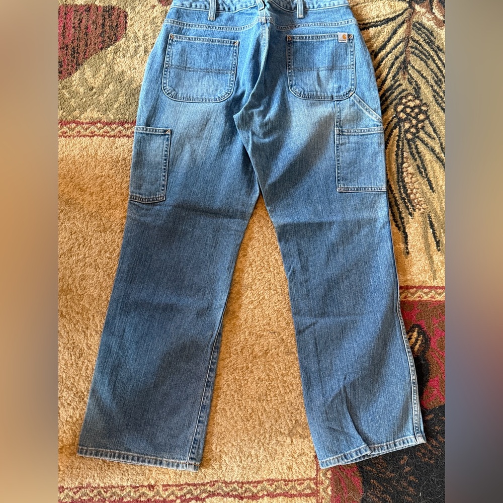 Carhartt Women's Boot Cut Jeans - Blue - Picture 8 of 8